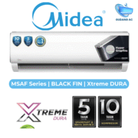 AC Midea 1/2 PK MSAFE05CRN2X Xtreme Dura R32 Black Fin